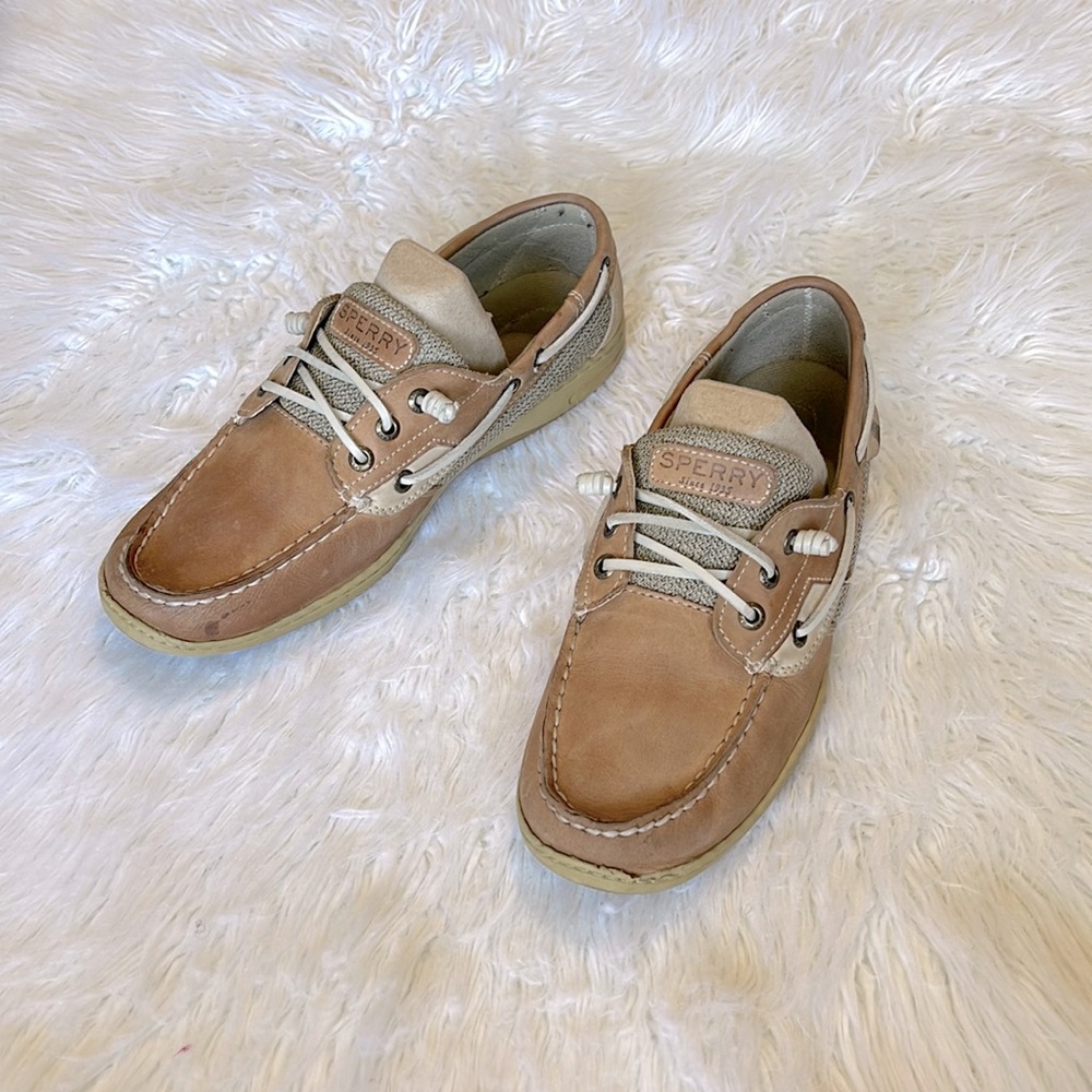 Sperry Songfish Leather Boat Shoe Size 10
